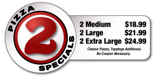 2 Pizza Special